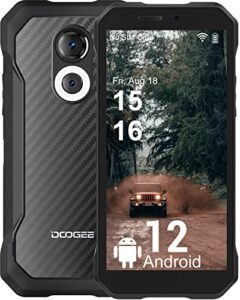doogee s61 rugged smartphone - 2022 android 12 rugged phone - 20mp night vision camera - 6gb+64gb - ip68 waterproof unlocked cell phone outdoor- 5180mah battery - 6.0" ips hd- dual sim 4g (kevlar)