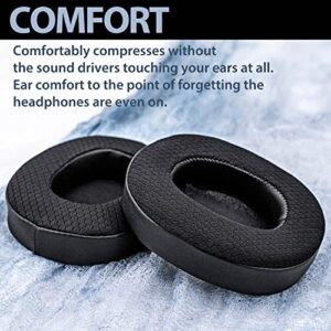 Ear Force Elite 800 / Elite 800X Cooling Gel Earpads - Compatible with Ear Force Elite 800 and Elite 800X Headset I Replacement Ear Cushion Ear Cup (Breathable Mesh)