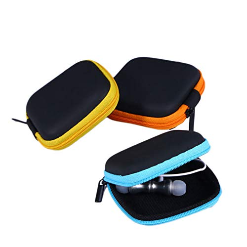 Earphone Case Headphone Case, 5pcs Pouch Headphones Travel Organizer Case Earphone Storage Box Earbuds Carrying Pouch Random Color USB Headset Square Reader Case