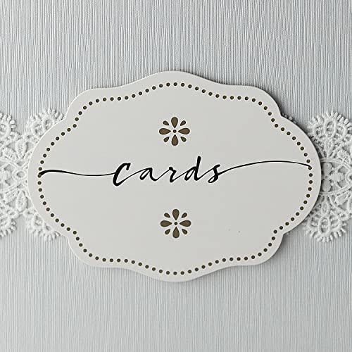 Hayley Cherie - White Gift Card Box with White Lace Textured Finish - Large Size 10" x 10" - For Wedding Receptions, Bridal & Baby Showers, Birthdays, Graduations, Funerals, Money