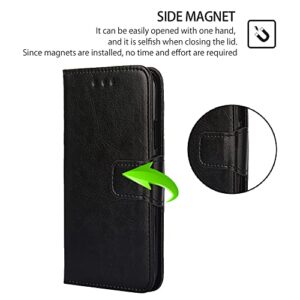 Compatible with Samsung Galaxy A03S Wallet Case,Flip Folio Book PU Leather Phone case Shockproof Cover Women Men for Samsung Galaxy A03S US Version (Black)