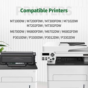 JINTUM TL-410H Compatible Toner Cartridge Replacement for Pantum TL-410 TL410H TL-410X for M7102DW P3012DW M6800FDW M7100DW M7200FDW M6802FDW M7102DN M7202FDW (2 Black)