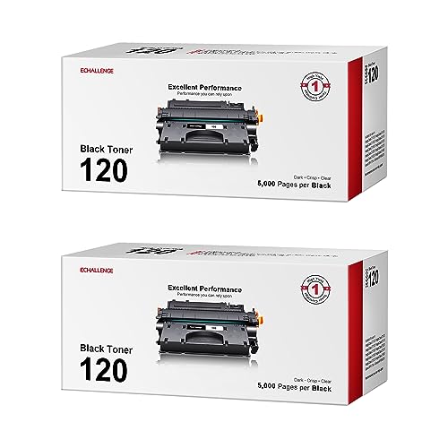 CRG-120 120 Black Toner Cartridge Compatible Toner Cartridge Replacement for Canon 120 CRG-120 Work with imageCLASS D1120 D1550 D1150 D1320 D1350 D1520 D1100 D1370 MF6680DN MF417dw Printer (2 Black)