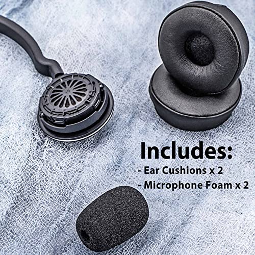 Engage 75 Earpads - Compatible with Engage 75 / 65 Headset I Replacement Ear Cushions with Microphone Foam - NOT FIT Engage Convertible and Engage Mono Version Model