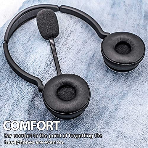 Engage 75 Earpads - Compatible with Engage 75 / 65 Headset I Replacement Ear Cushions with Microphone Foam - NOT FIT Engage Convertible and Engage Mono Version Model