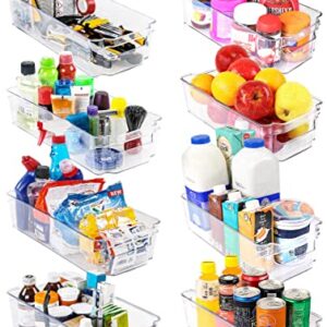 Utopia Home Pantry and Fridge Organizers, Pack of 16 – BPA Free Clear Plastic Storage Bins for Freezers, Kitchen Countertops and Cabinets