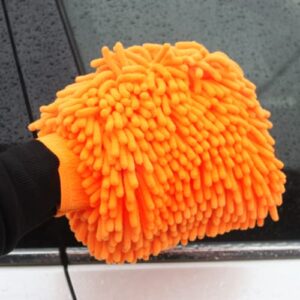 yalepire Car Wash Mitt Premium Chenille Sponge Mitt Scratch & Lint Free Microfiber Wash Mitt for Car Cleaning Mitts Washing Gloves Tools - 2 Pack