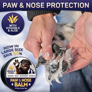 Natural Dog Paw Balm, Dog Paw Protection for Hot Pavement, Dog Paw Wax for Dry Paws & Nose, Canine Paw Moisturizer for Cracked Paws, Cream Butter for Cat, Dogs Paw Protectors, Paw Pad Lotion