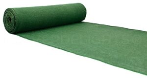 cleverdelights 14" green burlap roll - finished edges - 10 yards - jute burlap fabric