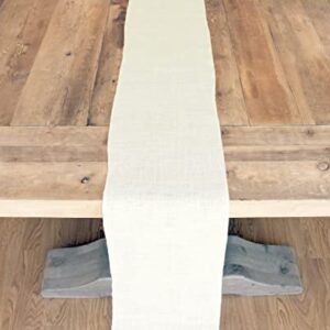 CleverDelights 9" Ivory Burlap Roll - Finished Edges - 5 Yards - Jute Burlap Fabric