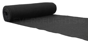cleverdelights 14" black burlap roll - finished edges - 10 yards - jute burlap fabric