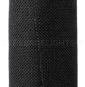 CleverDelights 6" Black Burlap Roll - Finished Edges - 10 Yards - Jute Burlap Fabric