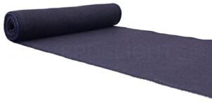 cleverdelights 12" navy burlap roll - finished edges - 5 yards - jute burlap fabric