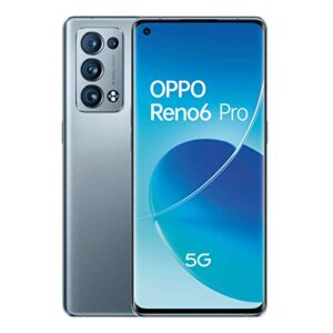 oppo reno 6 pro 5g cph2247 dual sim 12gb ram 256gb storage snapdragon 870 eu/uk global model factory unlocked - lunar grey