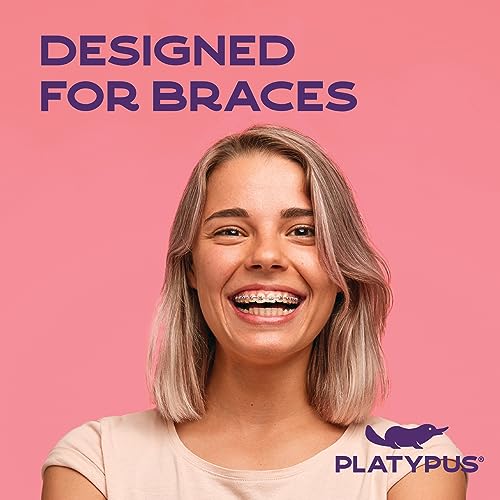 Platypus Orthodontic Flossers for Braces | Ortho Picks for Adults & Kids | Fits Under Arch Wire | Non-Damaging | Encourage Flossing Habits | Floss Teeth in Under Two Minutes (40 Count (Pack of 2))