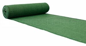 cleverdelights 9" green burlap roll - finished edges - 5 yards - jute burlap fabric