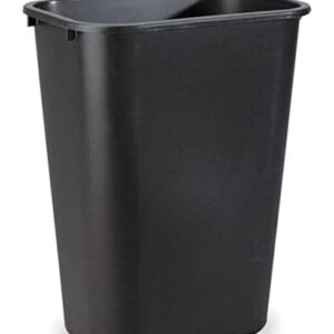 Tools Commercial Products Plastic Resin Deskside/Office/Home Wastebasket, 10 Gallon - 1-Pack (Black)