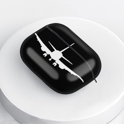 Case Cover for AirPods Pro Flight Airplane Silhouettes Full Body Protection Case Earphone Earset Case Hard PC Cover