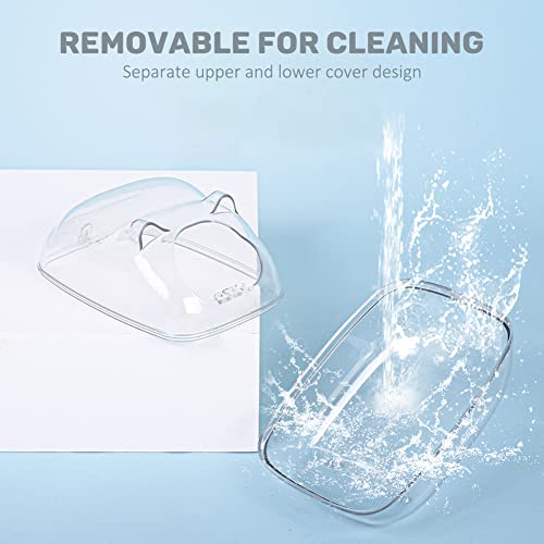 NAWTOR Hamster Sand Bath Transparent Hamster Bath Scoop Large Set Cage Accessories, Hamster Cagefor Hamsters Mice Lemming Gerbils or Other Small Pets