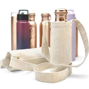 Kitchen Science Eco-Friendly Water Bottle Carrier (Set of 2) | Water Bottle Holder with Strap | Fits 24 oz. & 32 oz. Bottles | Pair of Water Bottle Sling with Shoulder Strap