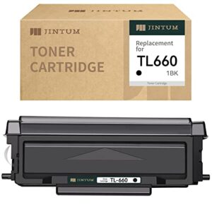 jintum compatible tl-660 toner cartridge replacement for pantum tl-660 tl-630 work with dl730 for pantum l2300dw l2350dw l2710fdw m15dw m29dw m118dw series printer (1 black)