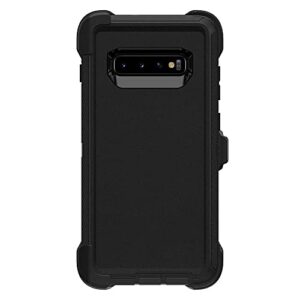 Defender Case Compatible with Samsung Galaxy S10 Plus (S10+) Case - Black