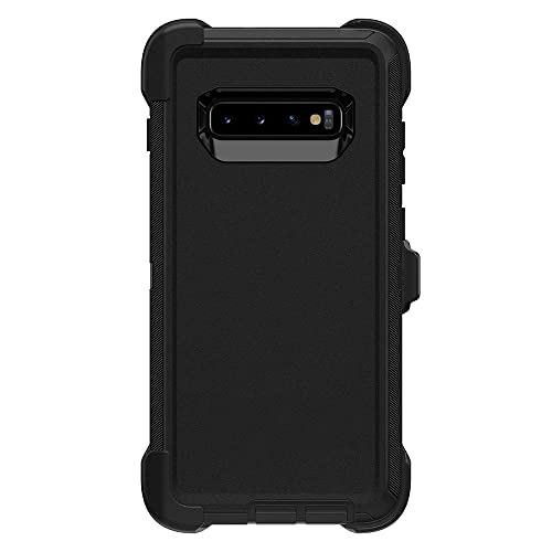 Defender Case Compatible with Samsung Galaxy S10 Plus (S10+) Case - Black