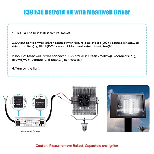 240W LED Parking Lot Retrofit Kit 34800LM ETL DLC Replace 1000W MH HPS HID Shoebox LED Retrofit Lights AC100-277V 5000K E39 Base for Outdoor Tennis Court Canopy Flood Street Area Lighting Fixture