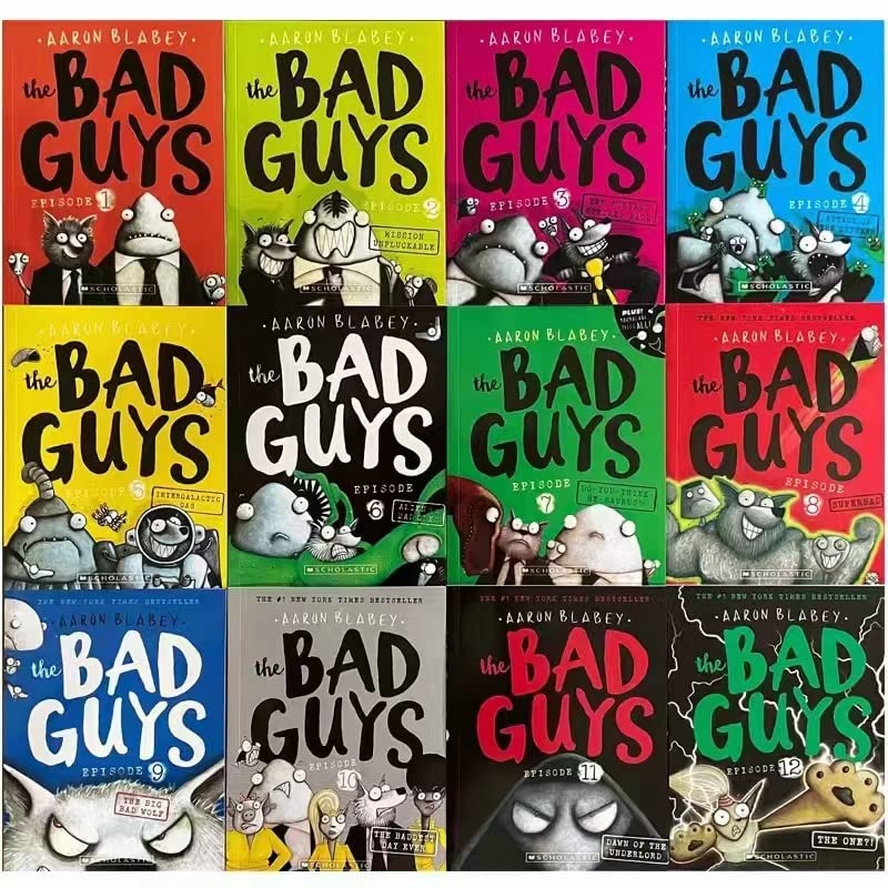 FANCYBEAUTY A Library of Bad Guy 1-12 Books Set