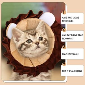 Recovery Collar for Dogs and Cats Pet Cat Cone Cute Funny Soft Cone for Cats Comfortable Dog Neck Cone Lightweight Adjustable Protective Cone for Puppy Cat Kitten Prevent Licking Wounds (Small)