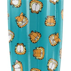 Logovision Garfield Faces Pattern Stainless Steel 20 oz Travel Tumbler, Vacuum Insulated & Double Wall with Leakproof Sliding Lid