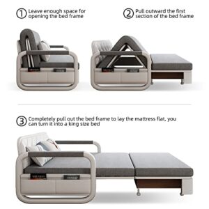 Luck Live Sofa Bed -Pull Out Sofa Bed futon -Sleeper couches for Living Room-Suitable for Small Space, RV Sofa Bed, Lounge
