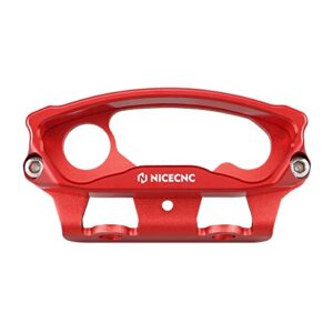 NICECNC Red Speedo Guard 6061-T6 Billet Aluminum Laser Cutting Compatible with Beta RR all models 2020-2022, Xtrainer 2020-2022