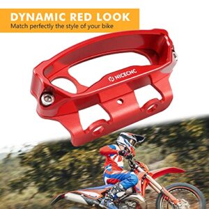 NICECNC Red Speedo Guard 6061-T6 Billet Aluminum Laser Cutting Compatible with Beta RR all models 2020-2022, Xtrainer 2020-2022