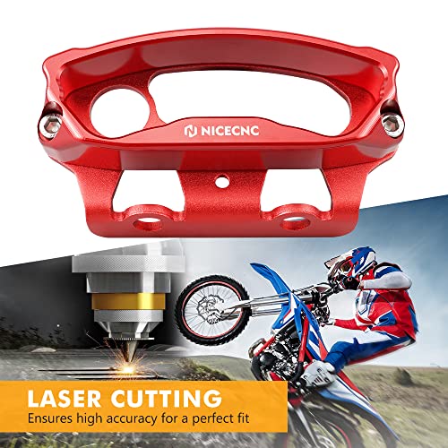 NICECNC Red Speedo Guard 6061-T6 Billet Aluminum Laser Cutting Compatible with Beta RR all models 2020-2022, Xtrainer 2020-2022