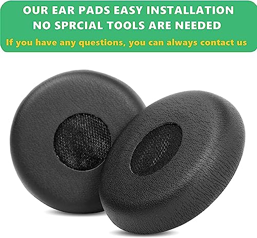 TaiZiChangQin Upgrade Ear Pads Ear Cushions Replacement Compatible with Jabra HSC016 HSC017 HSC018W HSC012 Headphone (Protein Leather Earpads)