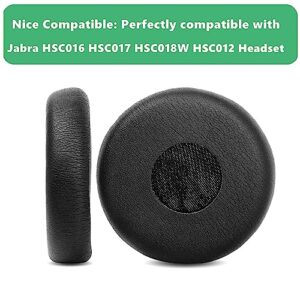 TaiZiChangQin Upgrade Ear Pads Ear Cushions Replacement Compatible with Jabra HSC016 HSC017 HSC018W HSC012 Headphone (Protein Leather Earpads)
