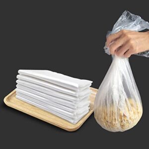 100 Pieces Disposable Cage Liners Disposable Rabbit Cage Liners Guinea Pig Cage Liner Bag Plastic Cage Liners Rabbit Litter Box Bag Small Animals Bedding Litter Pan Bag(50x30cm, Transparent)