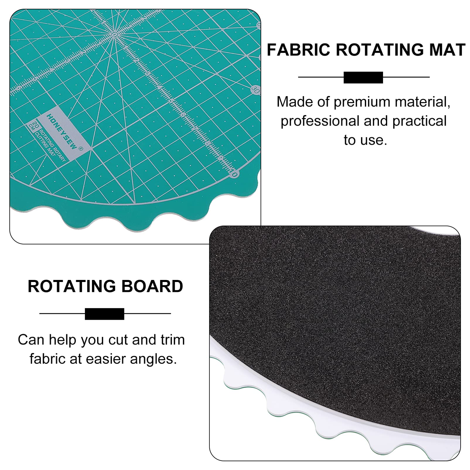 EXCEART Small Fabric Rotary Mat 1PC Cutting Mat Diameter Healing Rotating Cutting Mat Fabric Doing Crafts Sewing Projects Rotating Mat
