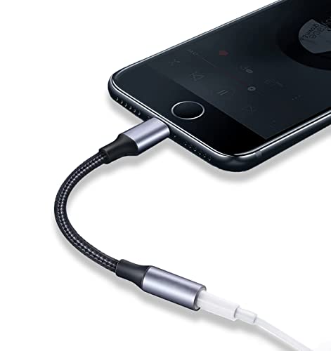 THYBDB Headphone Adapter for iPhone, for iPhone aux Adapter, Earphone Adapter Jack Compatible for iPhone 13/13 Pro/12/11/11 Pro/11 Pro Max/SE/X XR XS XS Max 8 7（Music Species）