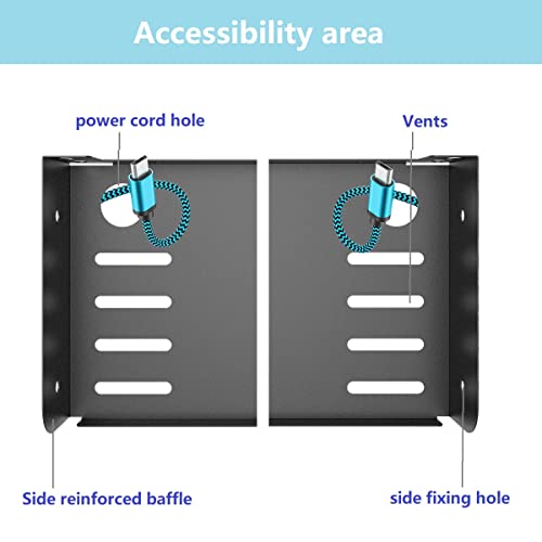 HQYing Steel 2 Pack of W 12" x D 4.72" Floating Shelves,Metal Display Wall Shelf, Bedroom Shelf for Funko Pop Speaker Figure Collection,Toys, Decoration, and Other Collection, Black (12 inch)