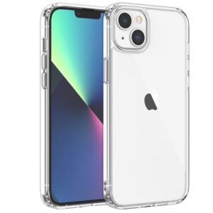 shamo's hybrid clear iphone 14 plus case - durable tpu and crystal clear acrylic for maximum protection and style - slim and lightweight design - wireless charging compatible - precise cutouts
