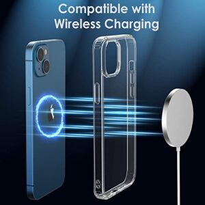 Shamo's Hybrid Clear iPhone 14 Plus Case - Durable TPU and Crystal Clear Acrylic for Maximum Protection and Style - Slim and Lightweight Design - Wireless Charging Compatible - Precise Cutouts