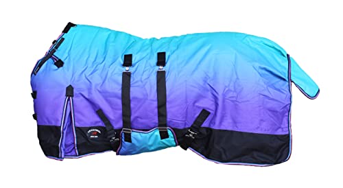 CHALLENGER 74" 1200D Turnout Waterproof Rain Horse Sheet Light Winter Blanket 394B