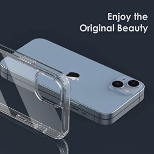 Shamo's Compatible with iPhone 14 Clear Case and iPhone 13 - Crystal Clear Acrylic Phone Case for Reliable Protection and Enhanced Style - Slim, Lightweight, and Wireless Charging Compatible