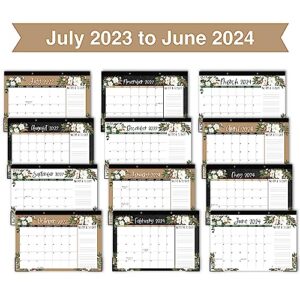 Floral Teacher Desk Calendar 2023-2024 - Academic Desk Calendar 2023-2024, 2023 Large Desk Calendar School Year 2023-2024, Calender 2023 Desk Calendar July 2023-2024, Desktop Calendar 2023-2024