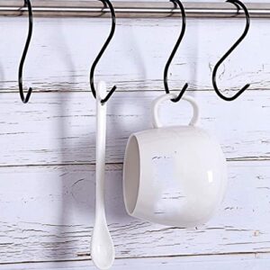 Hook up 10pcs/Set Metal S-Shaped Hook Bathroom Kitchen Coat Hook Multifunctional Storage Hook Hanger Kitchen Stand (Color : Black) jiangyu1994 (Color : Black)