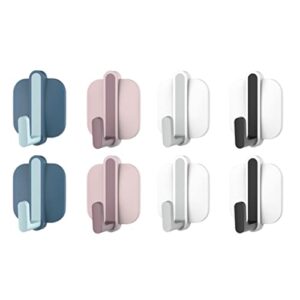 haiqings hook up 8pcs/set of sticky wall hooks heavy duty mini sticky hanger towel rack clothes rack home kitchen bathroom office (color : multi-colored) jiangyu1994 (color : multicolored)