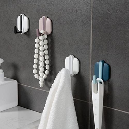 Haiqings Hook up 8pcs/Set of Sticky Wall Hooks Heavy Duty Mini Sticky Hanger Towel Rack Clothes Rack Home Kitchen Bathroom Office (Color : Multi-Colored) jiangyu1994 (Color : Multicolored)