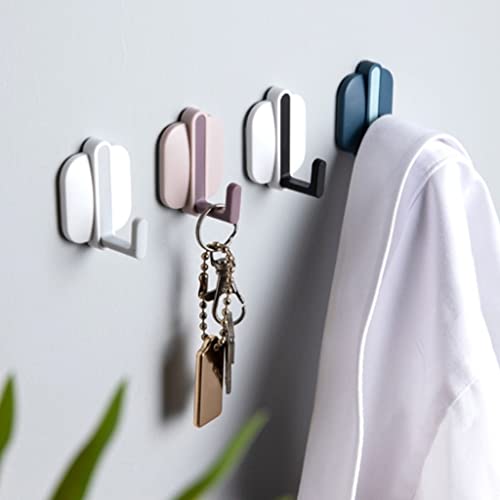 Haiqings Hook up 8pcs/Set of Sticky Wall Hooks Heavy Duty Mini Sticky Hanger Towel Rack Clothes Rack Home Kitchen Bathroom Office (Color : Multi-Colored) jiangyu1994 (Color : Multicolored)